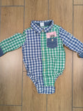 bu  collar onesie, 6-12m