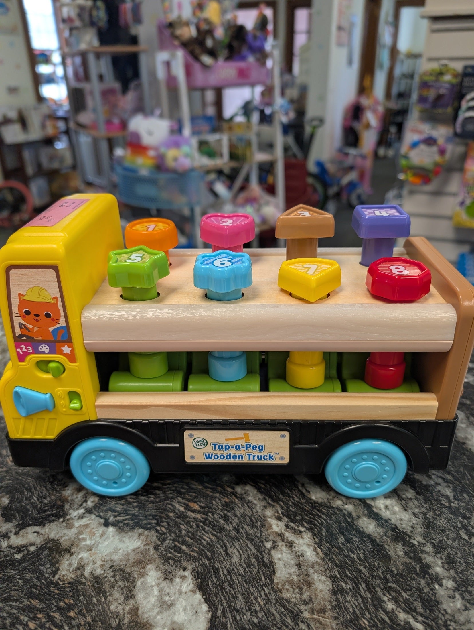 leap frog wooden peg truck