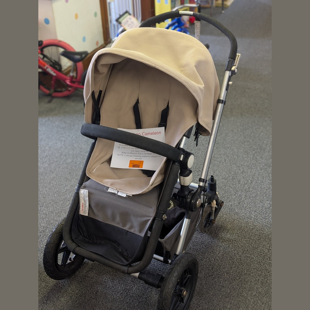 Tan  Bugaboo Cameleon Stroller w accessories