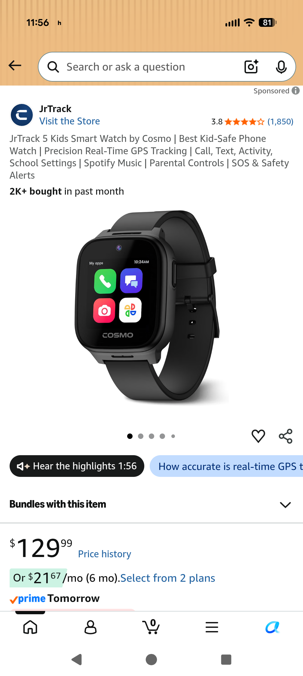 cosmo kids smart watch