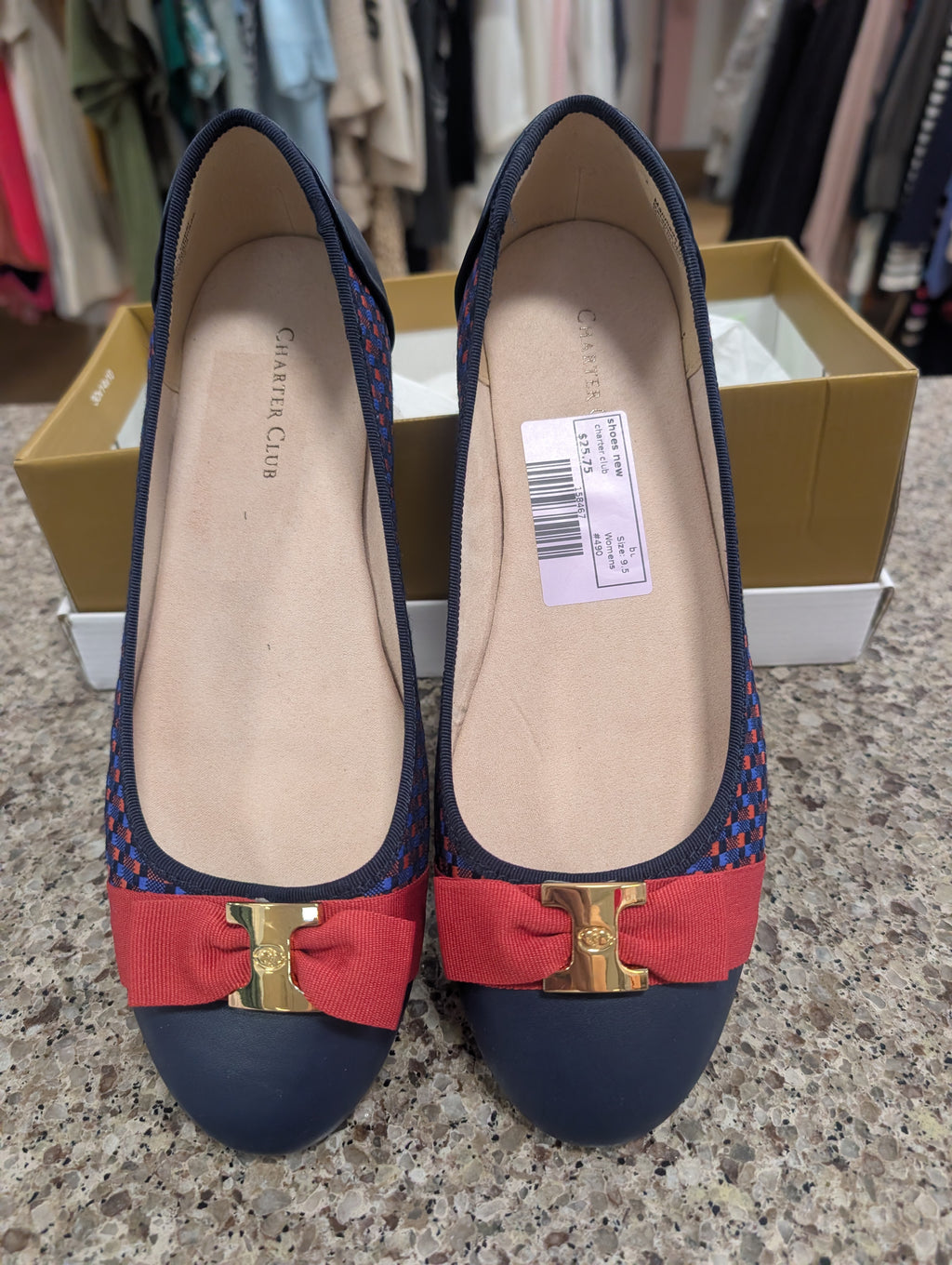 bu charter club shoes new, 9.5