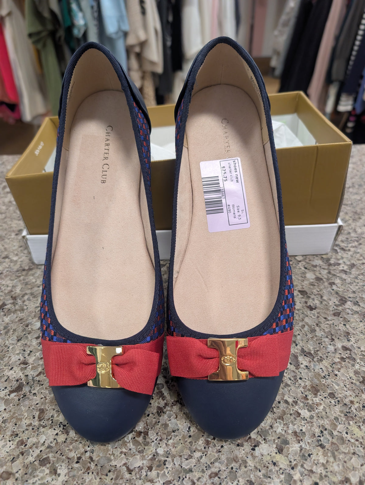 bu charter club shoes new, 9.5