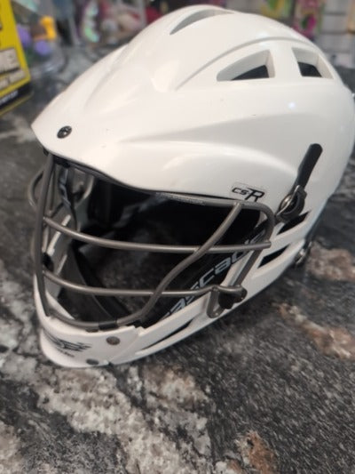 White Cascade csr lax helmet, YOFSM