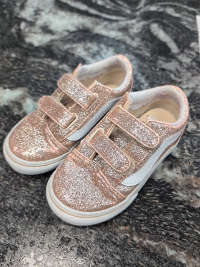 gold vans sneaker, 7.5