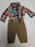 o oshkosh overalls w onesie, 0-3m