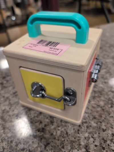 lovevery wooden latch cube