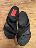 Blk  Croc Sandals, 8