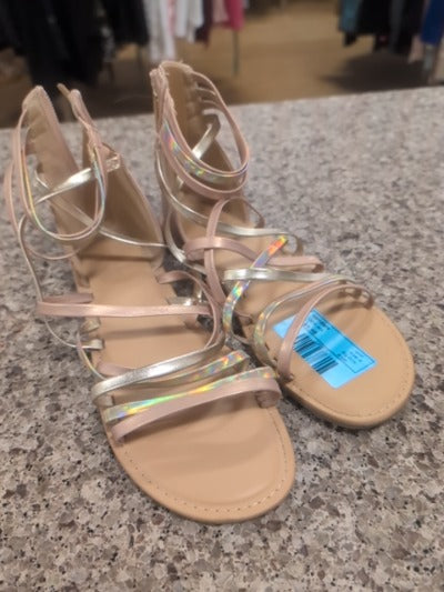 gold Cat & Jack sandals, 4