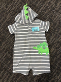 gry  romper, 18m