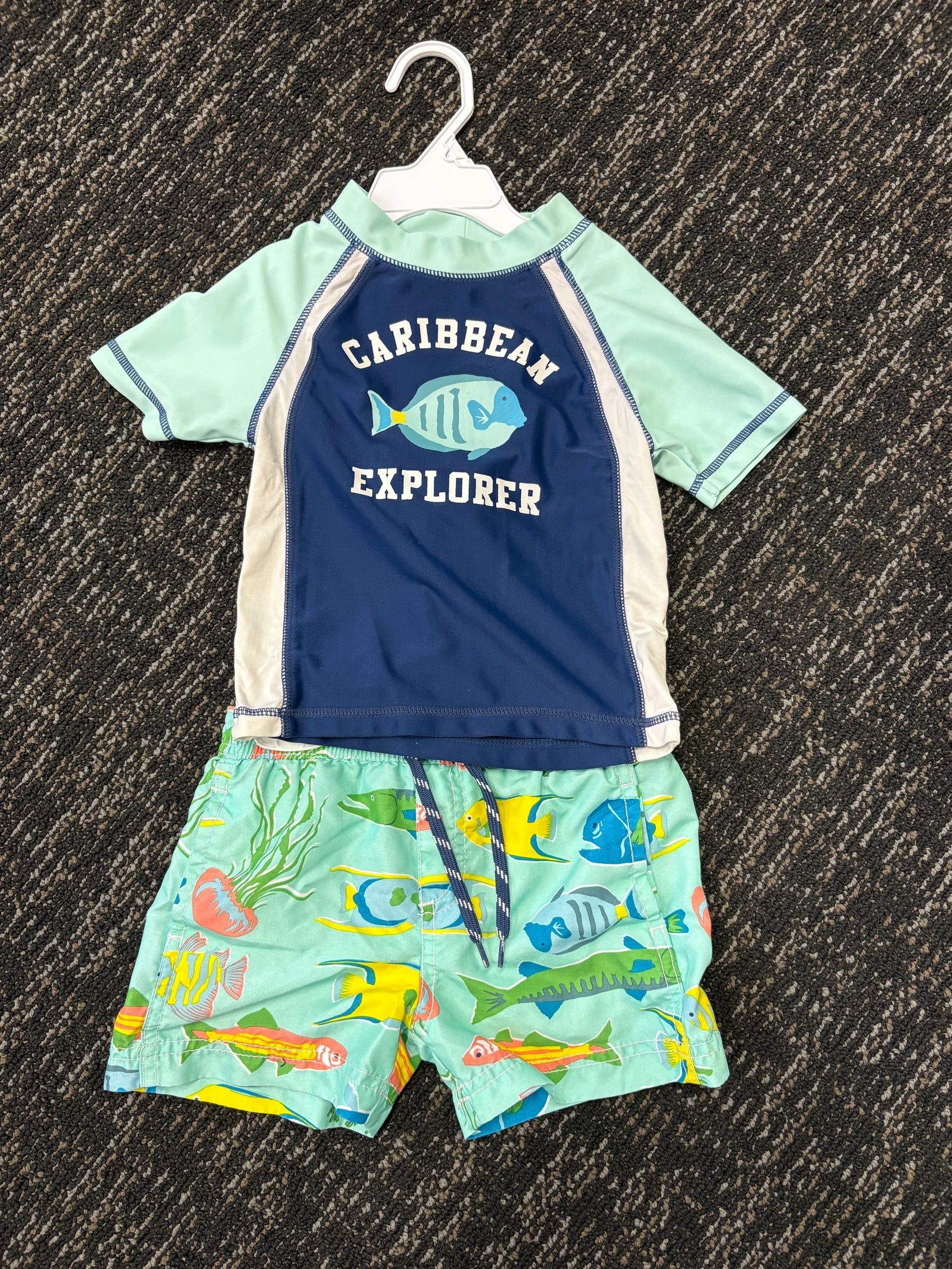 blue carters 2 piece swim, 18m