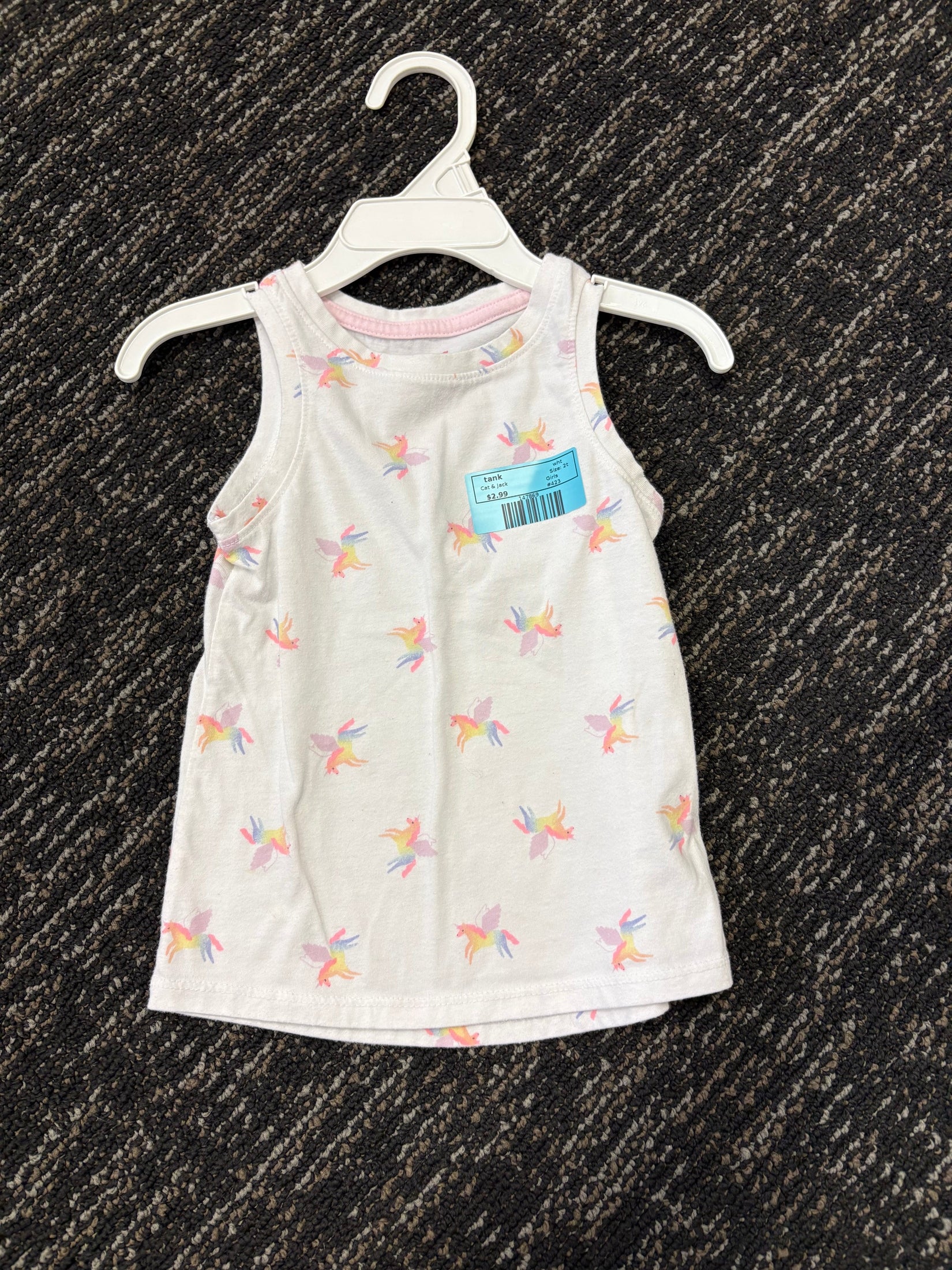 wht Cat & Jack tank, 2t