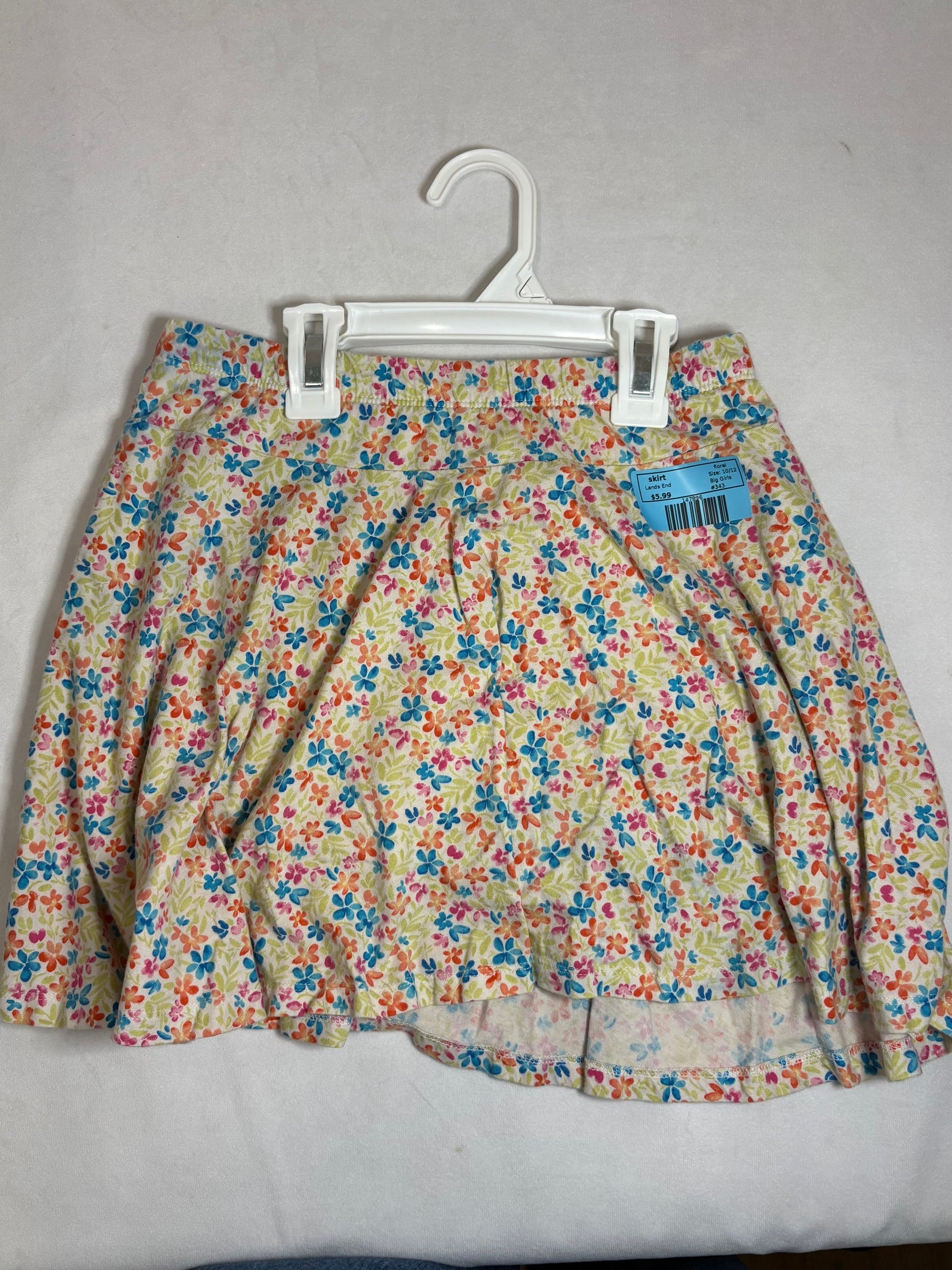 floral Lands End skirt, 10/12