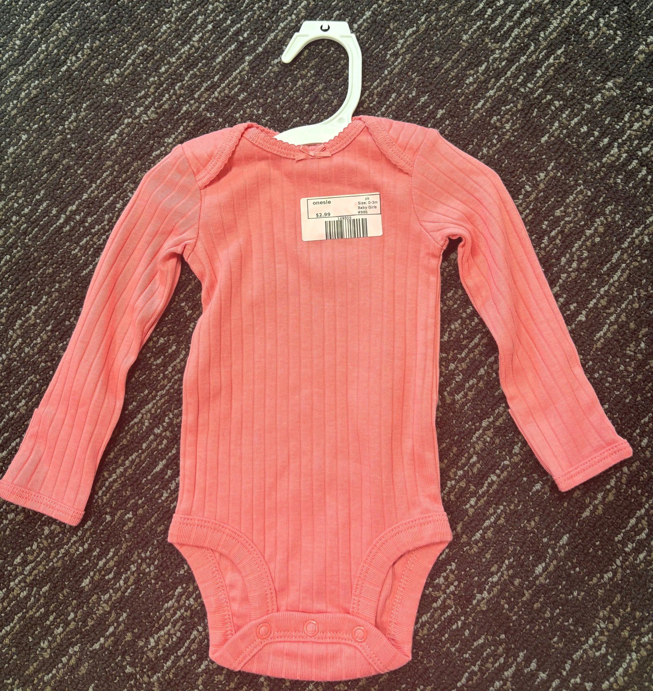 pk  onesie, 0-3m
