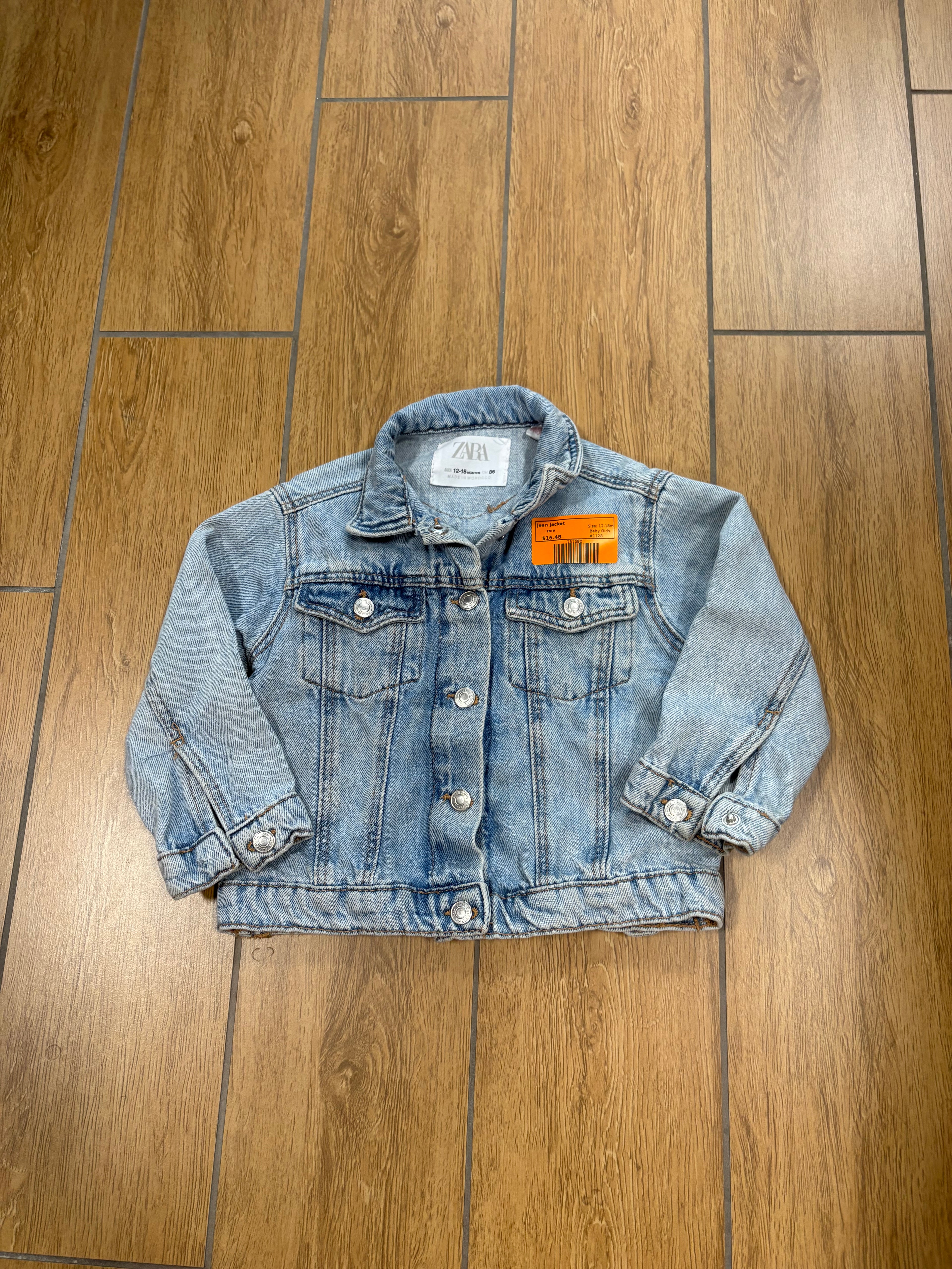 zara jean jacket, 12-18m