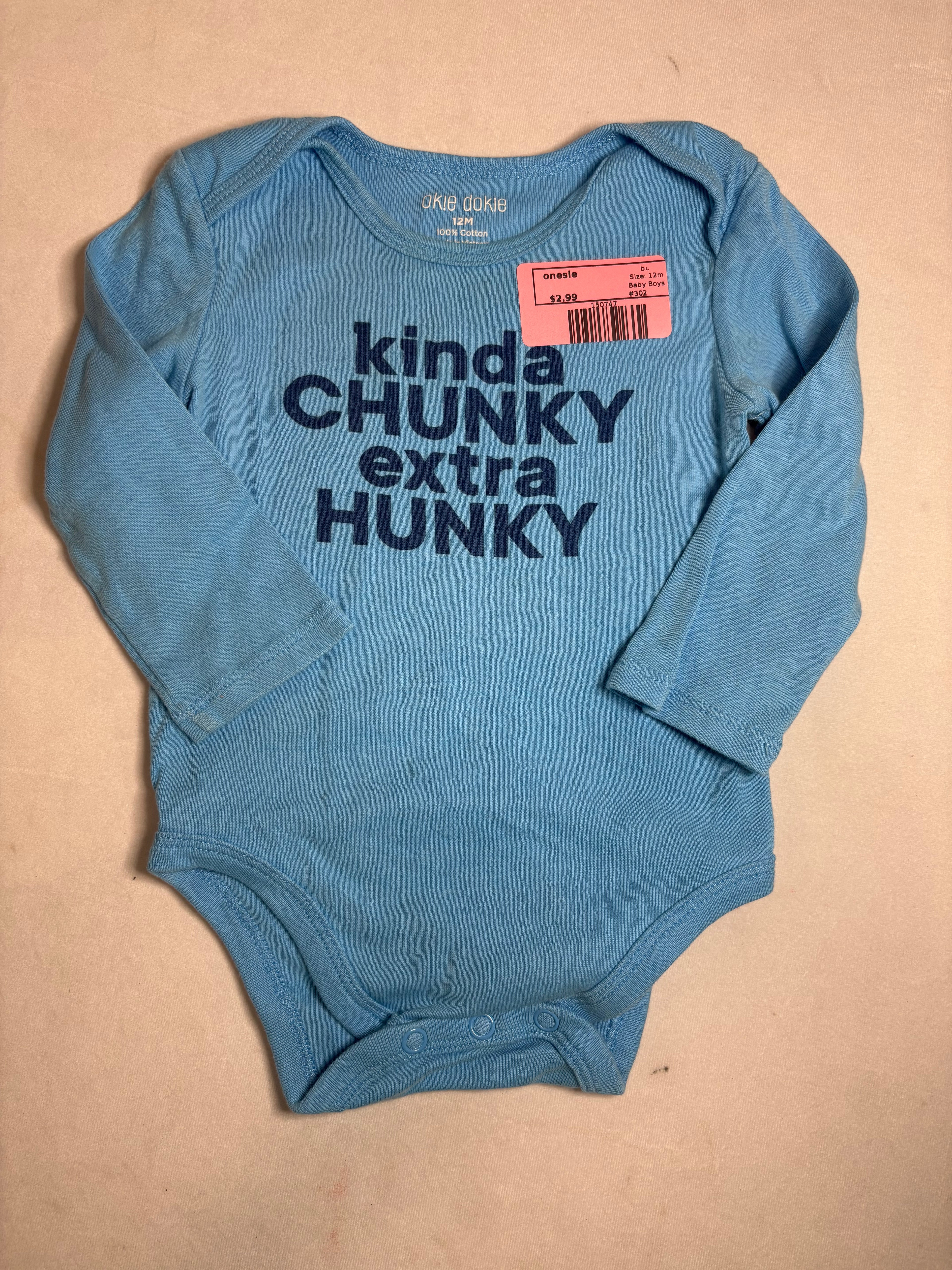 bu  onesie, 12m