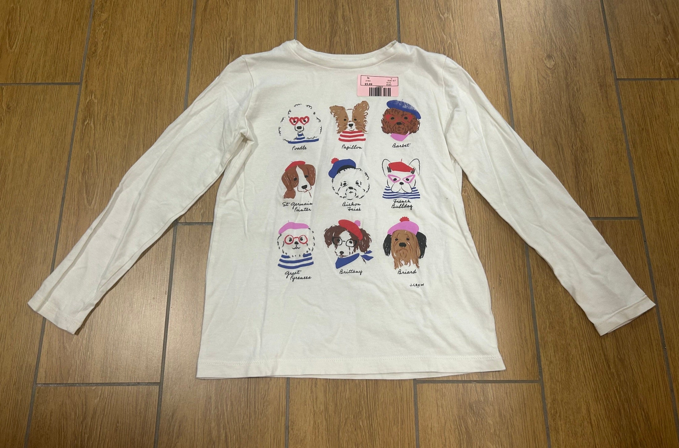 w jcrew ls, 6/7