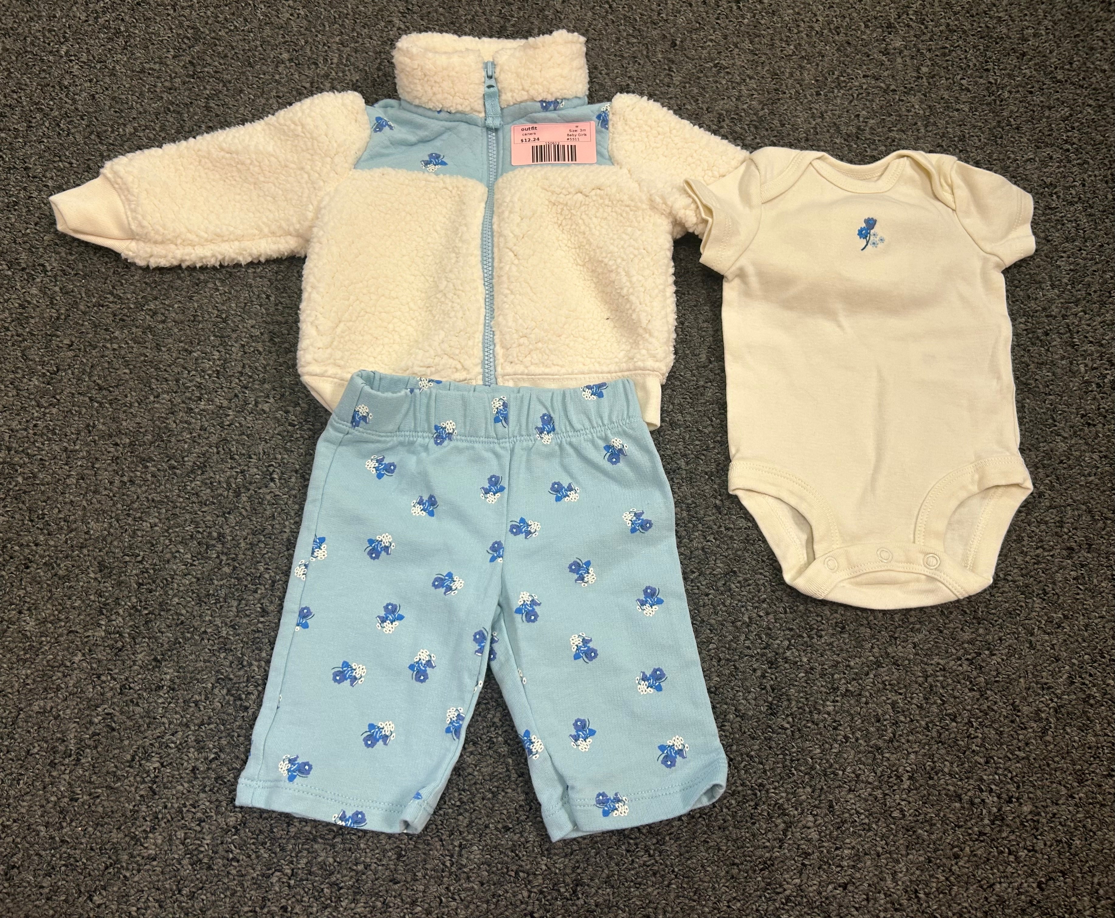 w carters outfit, 3m