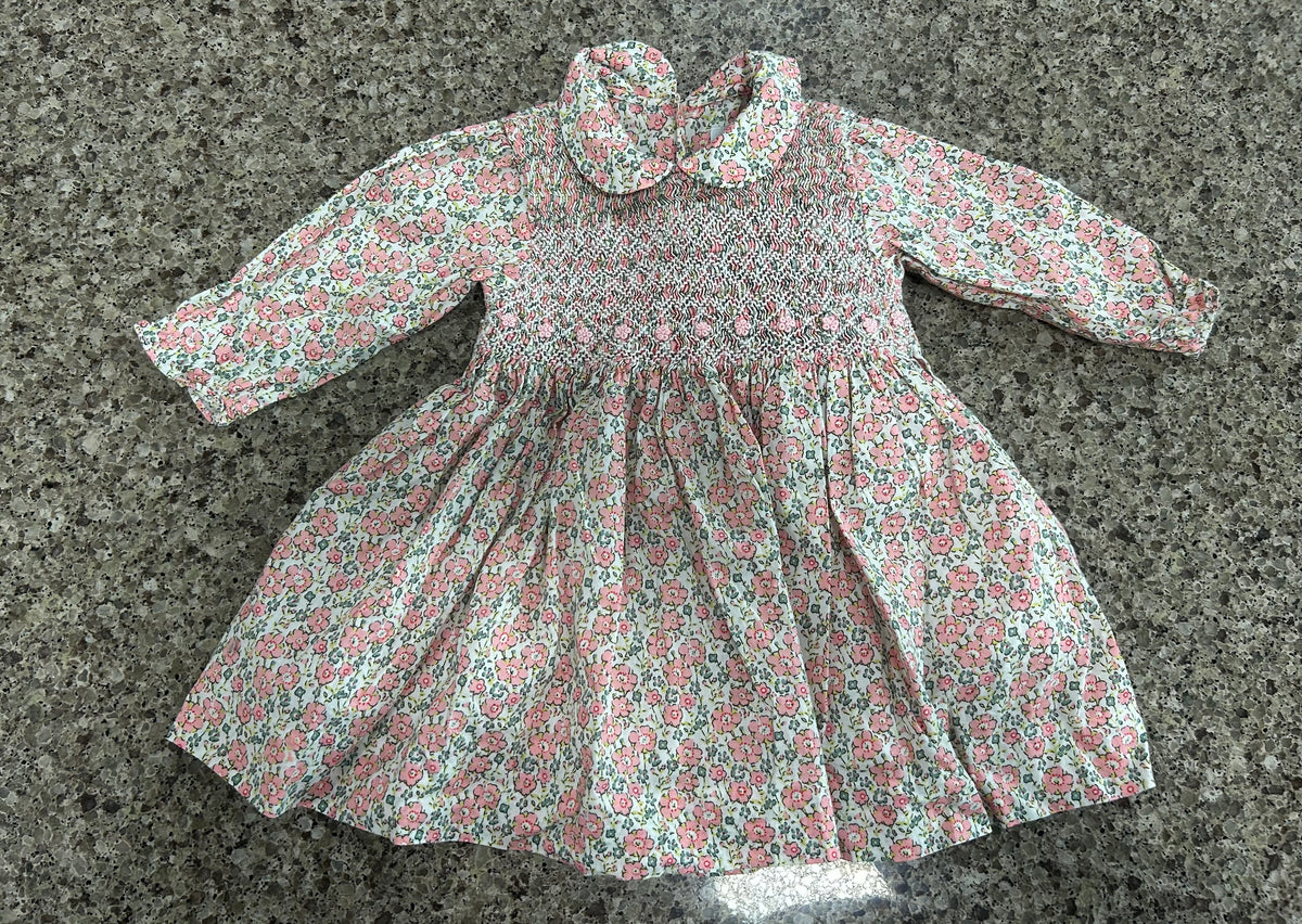 pnk question everything collared ls dress, 9-12m