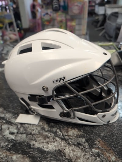 White Cascade csr lax helmet, YOFSM